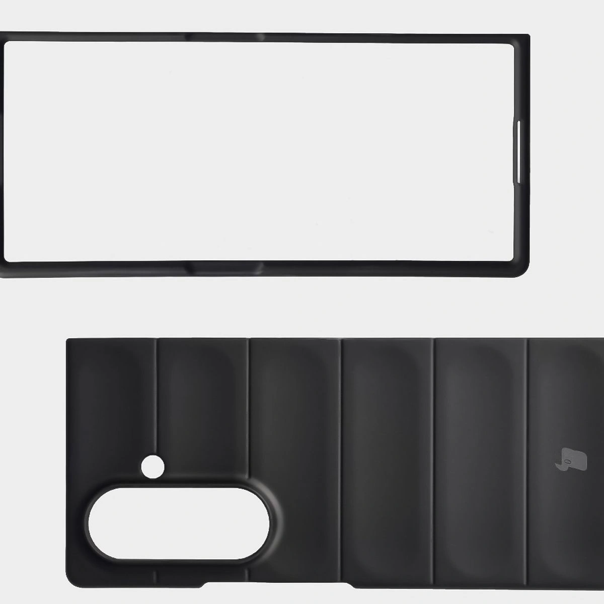Wyściółka z mikrofibry, wyżłobienia na pleckach i wzmocnione narożniki w etui Bizon Case Tur do Galaxy Z Fold7
